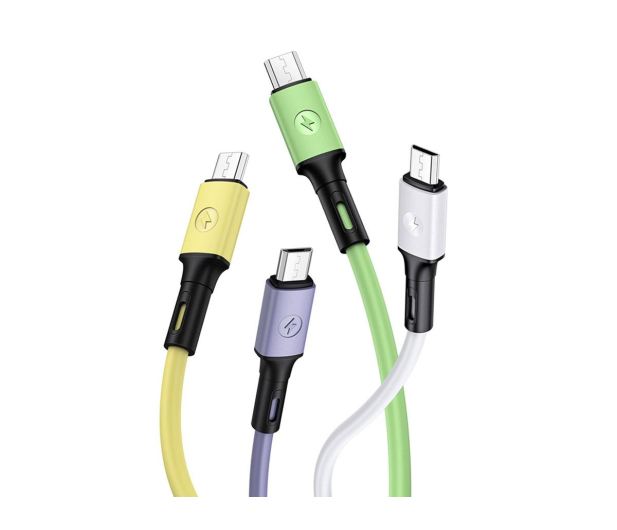 USAMS Kabel U52 microUSB 2A Fast Charge 1m zielony - 1569093 - zdjęcie 3